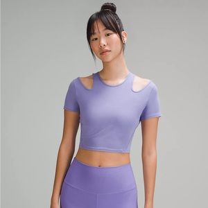 Lululemon Shoulder Cutout Yoga Cropped Tshirt 6